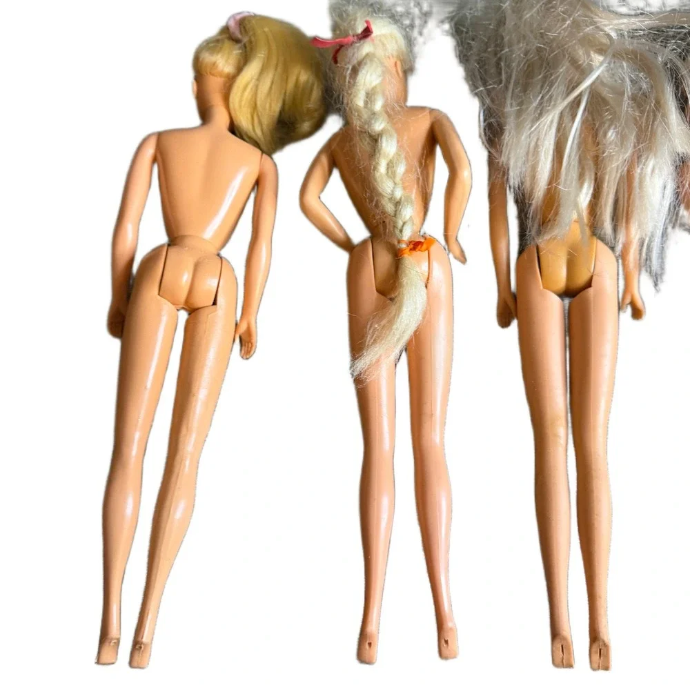 Vintage Mattel Barbie Doll Lot of 4 Blonde Nude Figures for‎ Custom OOAK Repair